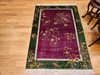 Vintage Art Deco Chinese Area Rug in Purple, Green, Blue, Yellow, Ivory,  @thepersianknot  , SKU 2109