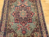19th Century Persian Kerman Lavar Rug in Ivory, Burgundy, Pale Yellow,  @thepersianknot  , SKU 2141