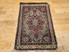 19th Century Persian Kerman Lavar Rug in Ivory, Burgundy, Pale Yellow,  @thepersianknot  , SKU 2141