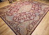 19th Century Room Size Indian Amritsar in Burgundy, Blue, Pale Yellow,  @thepersianknot  , SKU 2194