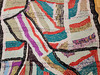 Vintage Hand-Crafted  Moroccan Tapestry Rug in an Ultra-Modern Abstract Design 1501,  4′ 11″ x 6′ 7″, 3rd Quarter of the 1900, The Persian Knot, SKU 1501