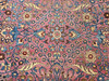 Vintage Persian Khorassan in Allover Pattern in Purple, French Blue, Yellow, Magenta, Navy, The Persian Knot, SKU 1696