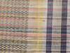 Vintage American Amish Rag Runner in Stripe Pattern in Green, Yellow, Blue, The Persian Knot, SKU 1550