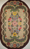Early 1900s American Hand Hooked Rug with an Floral Pattern in Vintage Bright Colors 1446, 3’ x 4’ 9”, 1st Quarter of the 1900s, The Persian Knot