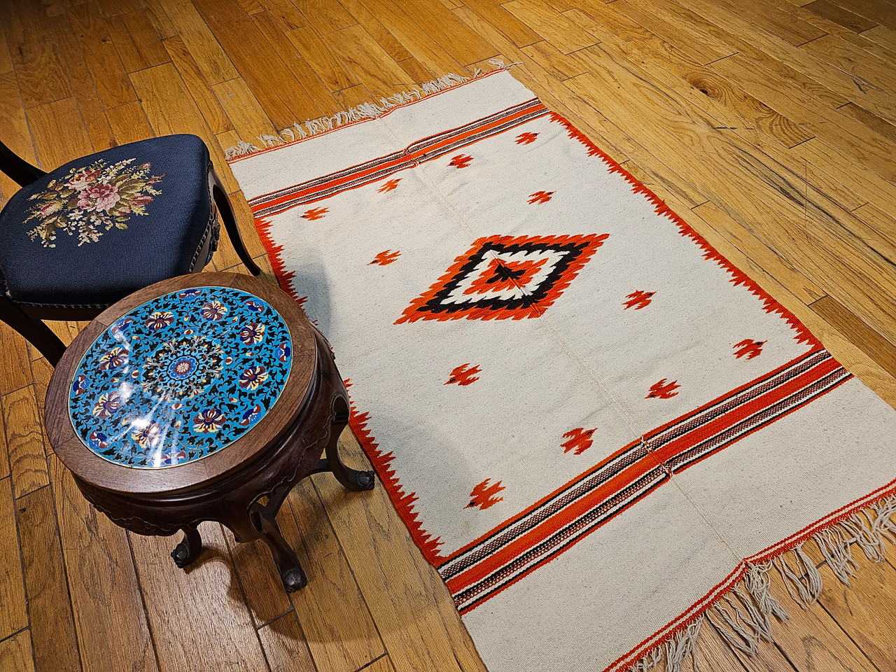 Vintage Mexican Serape | Rug