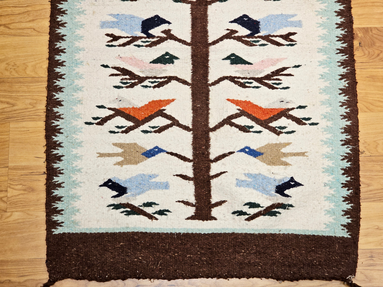 ナバホラグ 額装済み ツリーオブライフ ヴィンテージ ナバホラグ 額装