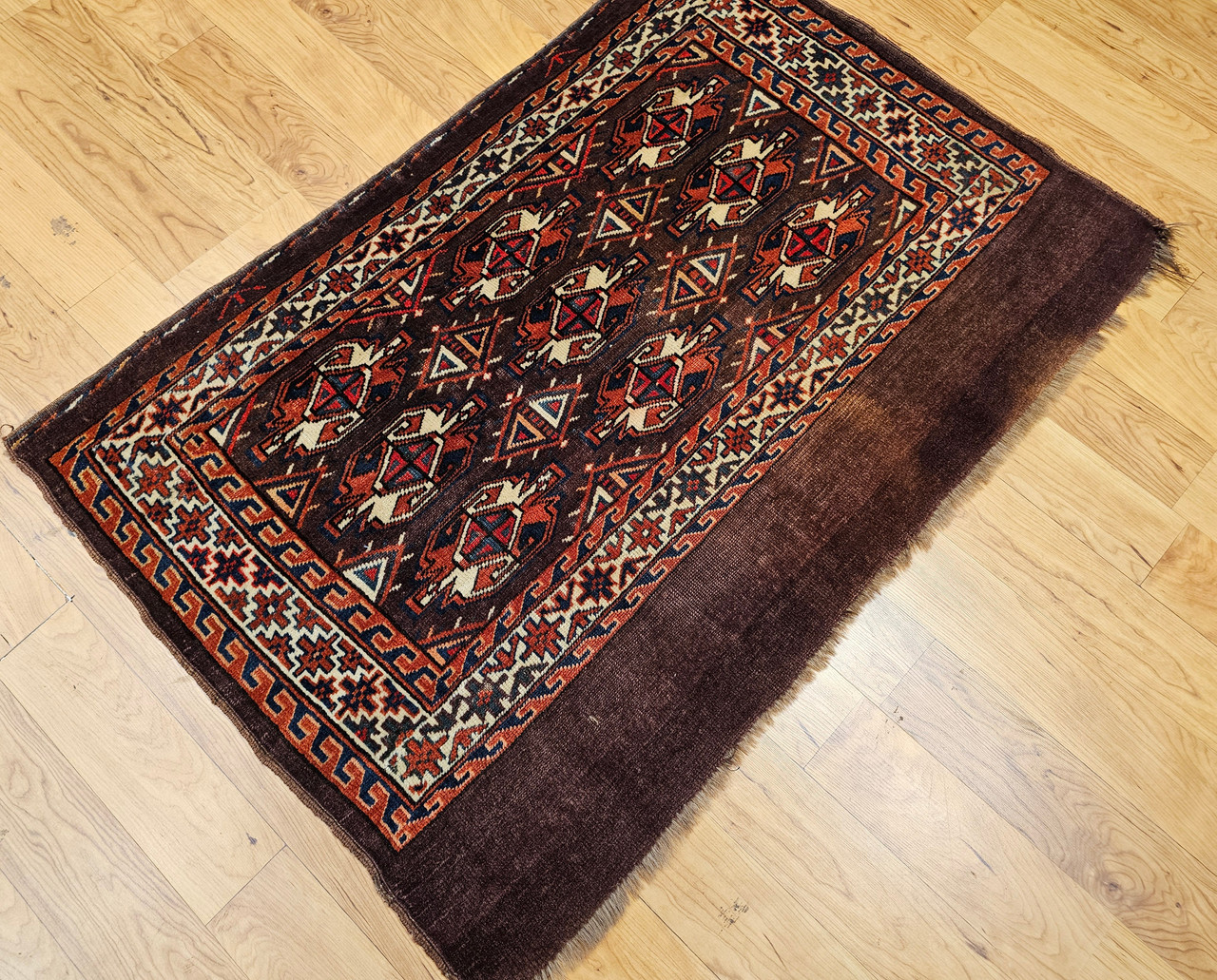 ラグ・カーペット Turkmen small rug Turkmen Yomut Chuval 2217