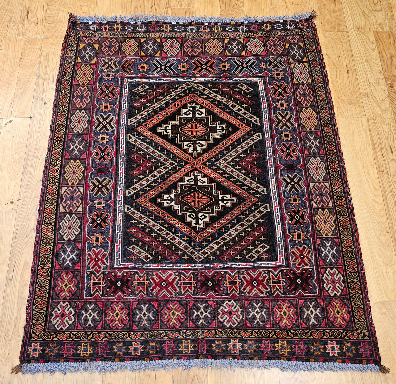 Vintage Baluch 3x4 | Handwoven Antique Textile