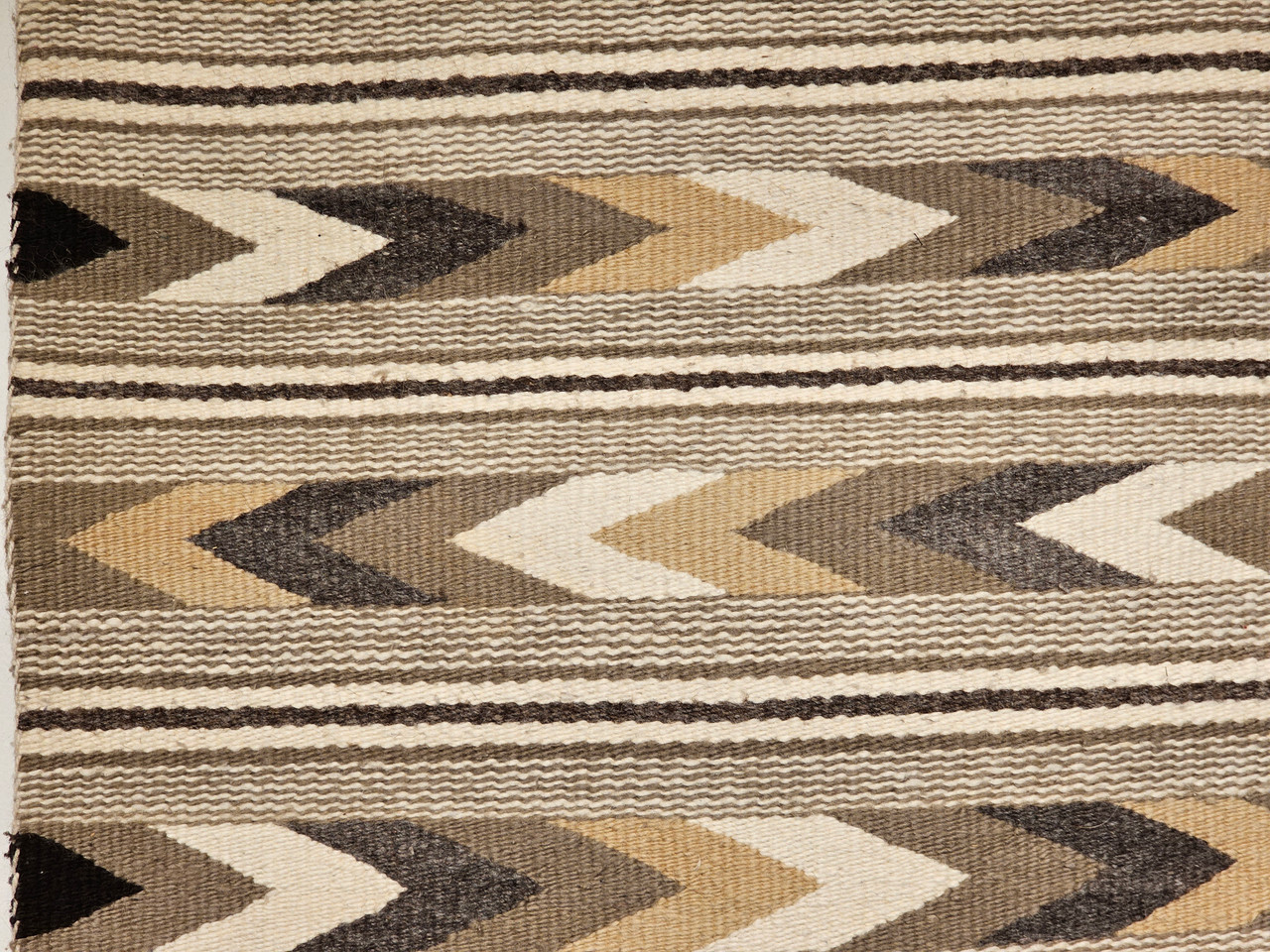 Vintage Navajo Rug 2x3 | Chevron Stripe