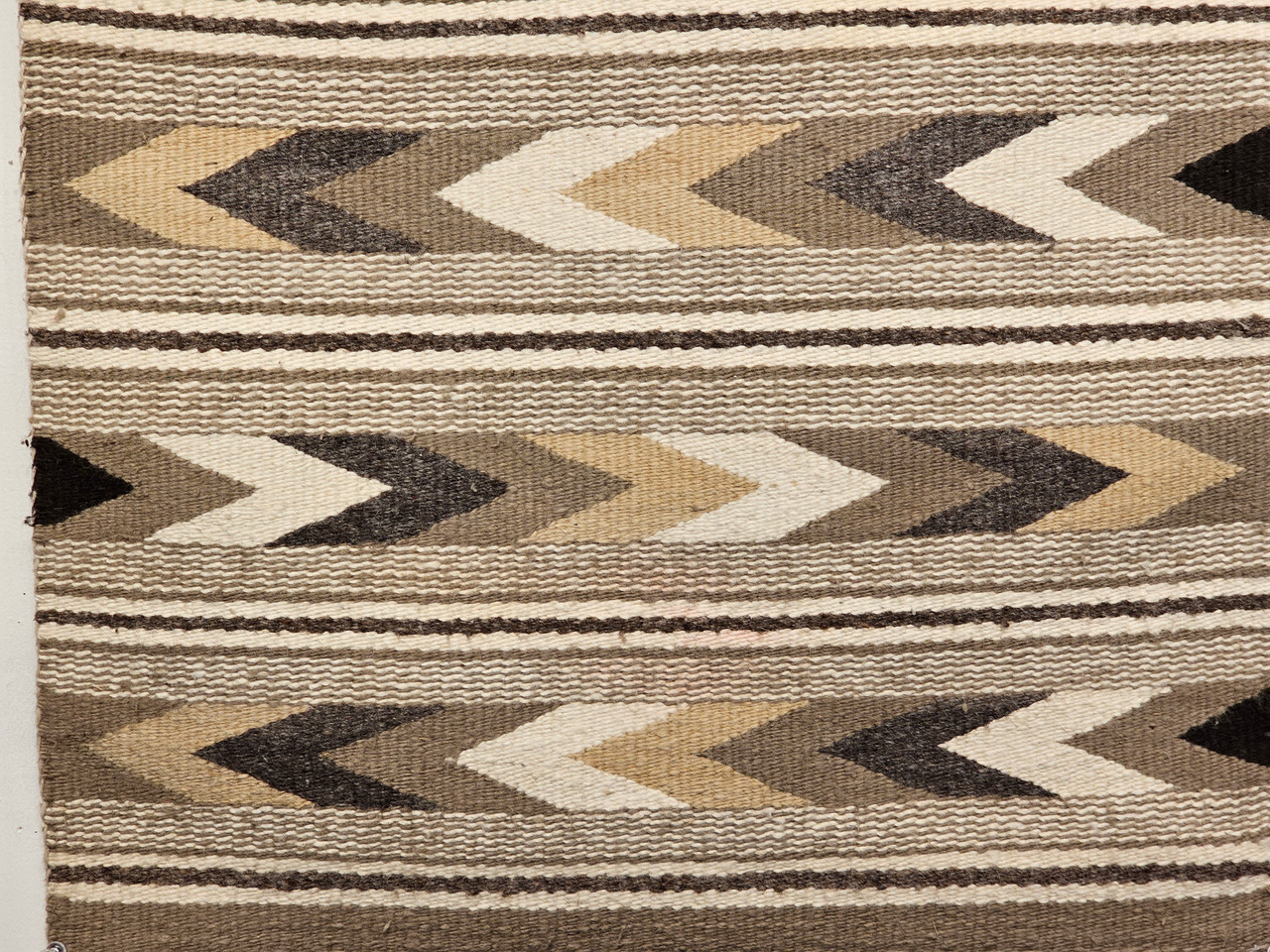 Vintage Navajo Rug 2x3 | Chevron Stripe