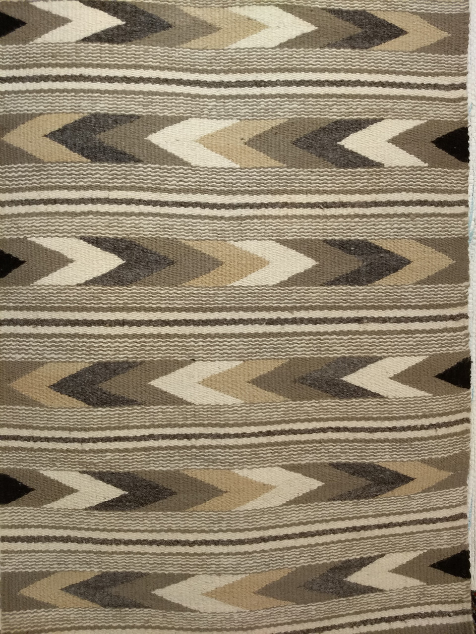 Vintage Navajo Rug 2x3 | Chevron Stripe