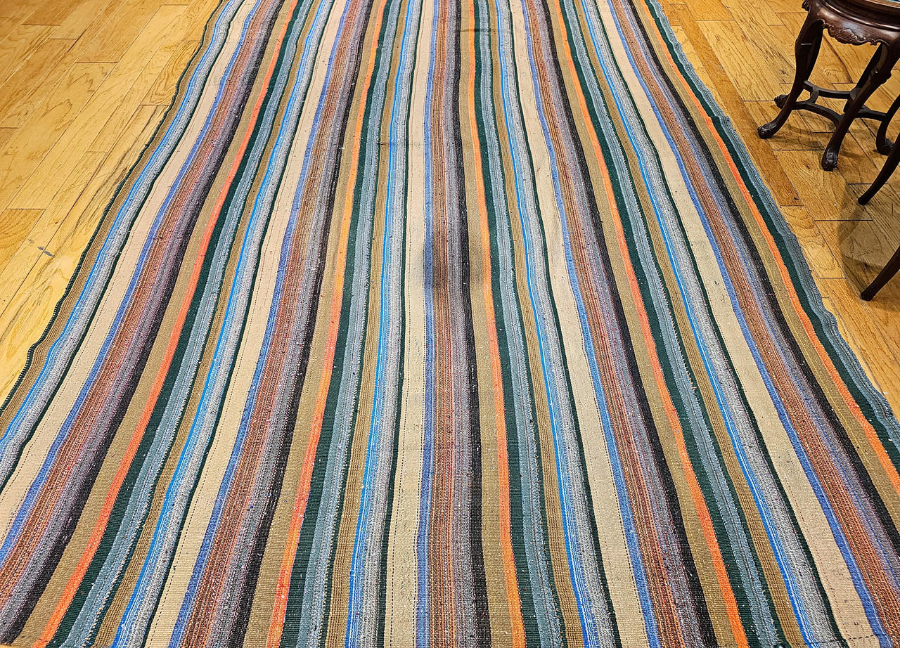 Vintage Persian Jajim Kilim 7x10 | Nomadic Flatweave