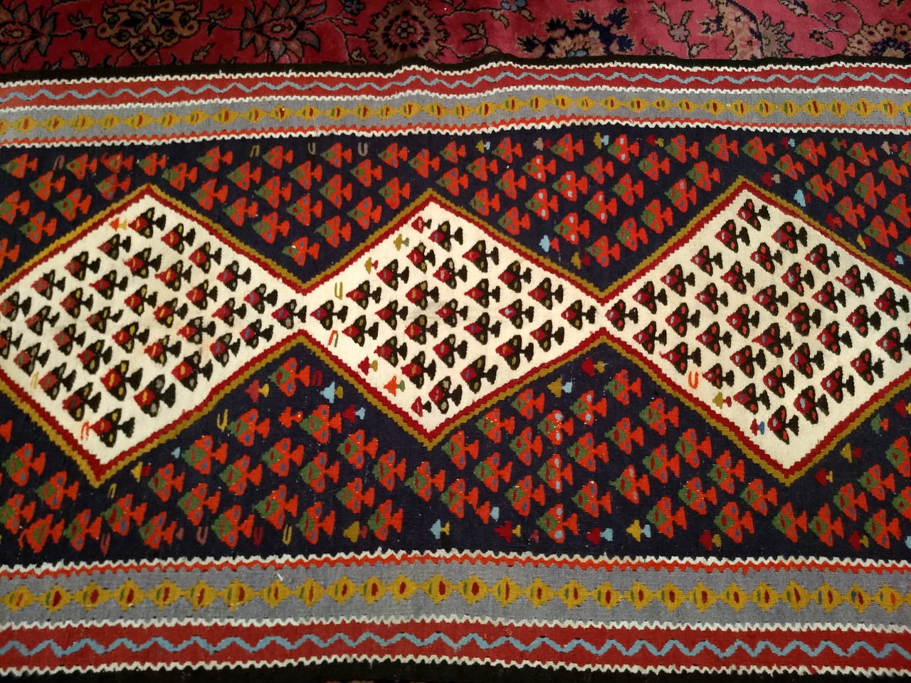 3x5 Vintage Kilim Small Jajim Rug