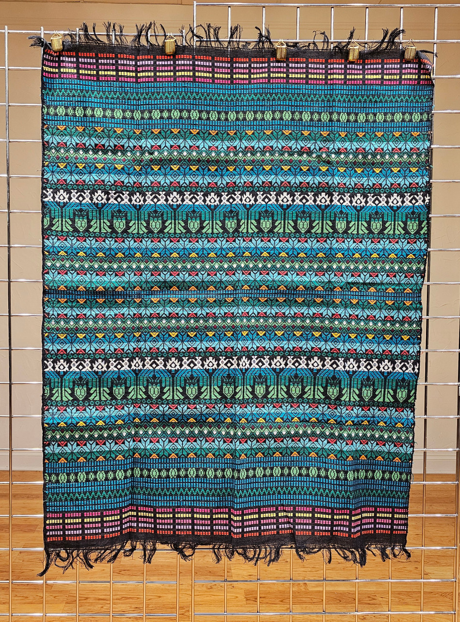 Vintage South American Andean Textile | Vibrant Stripe Panel