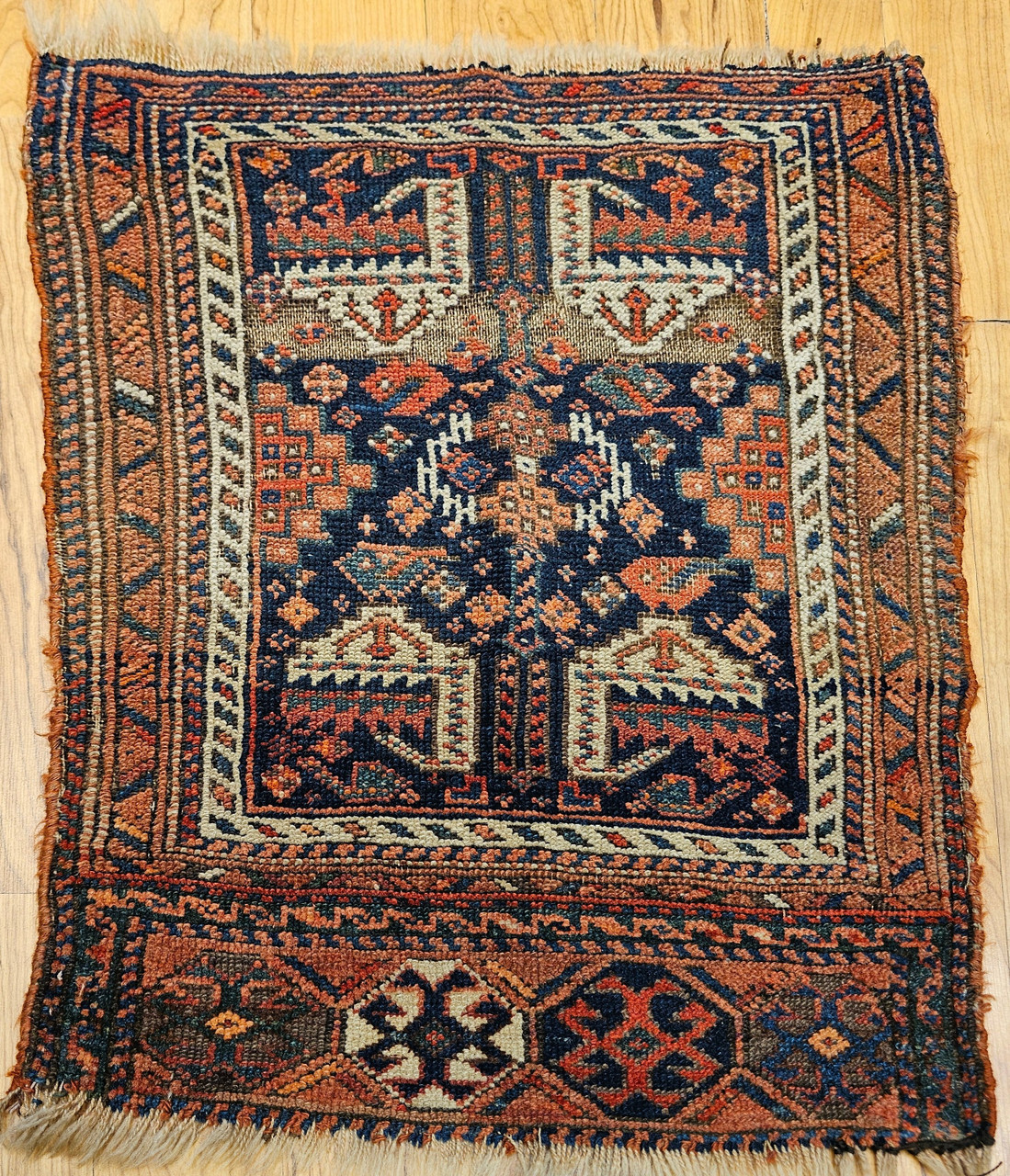 Antique Persian Afshar Tribal Rug | Geometric
