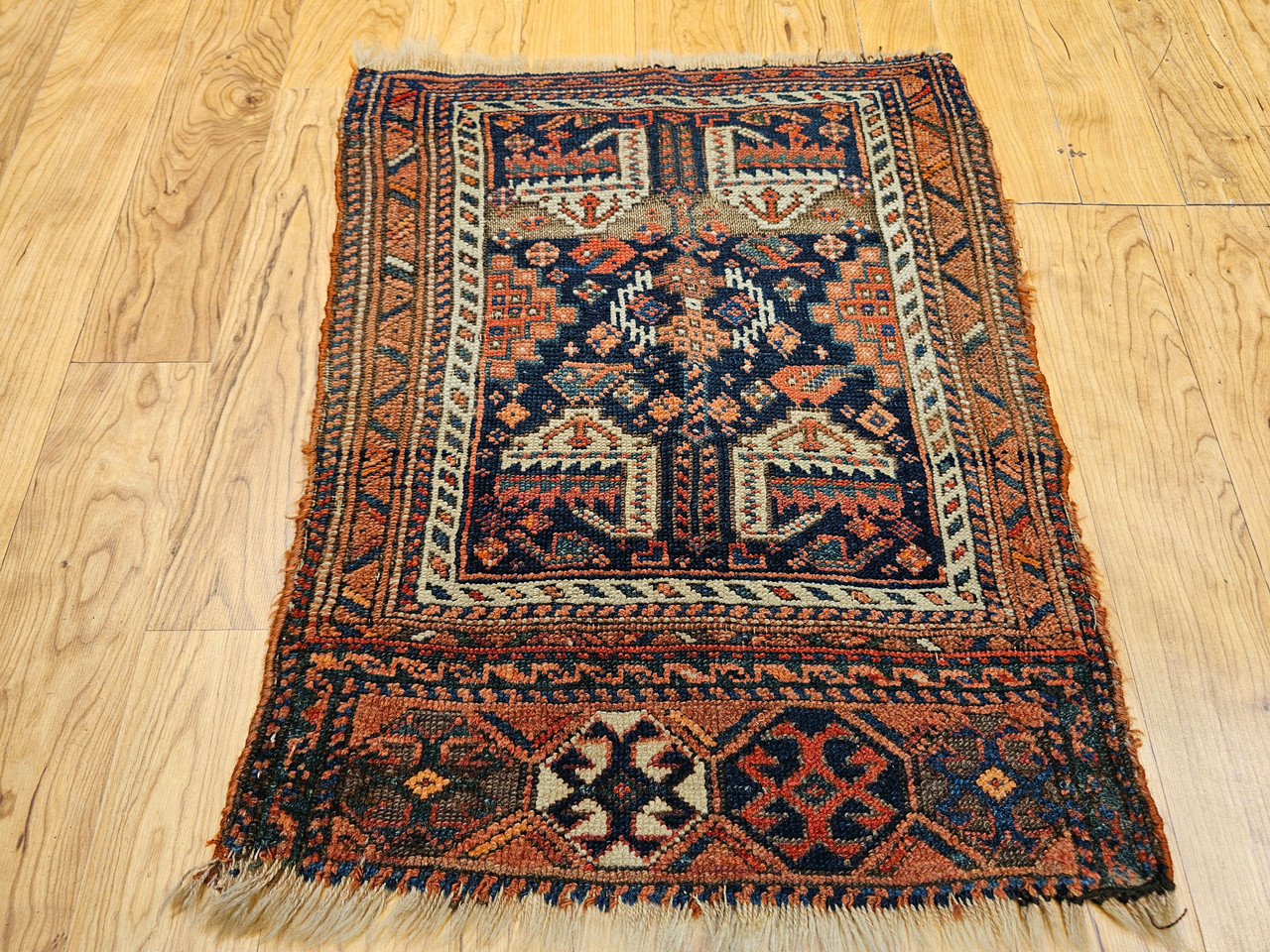Antique Persian Afshar Tribal Rug | Geometric