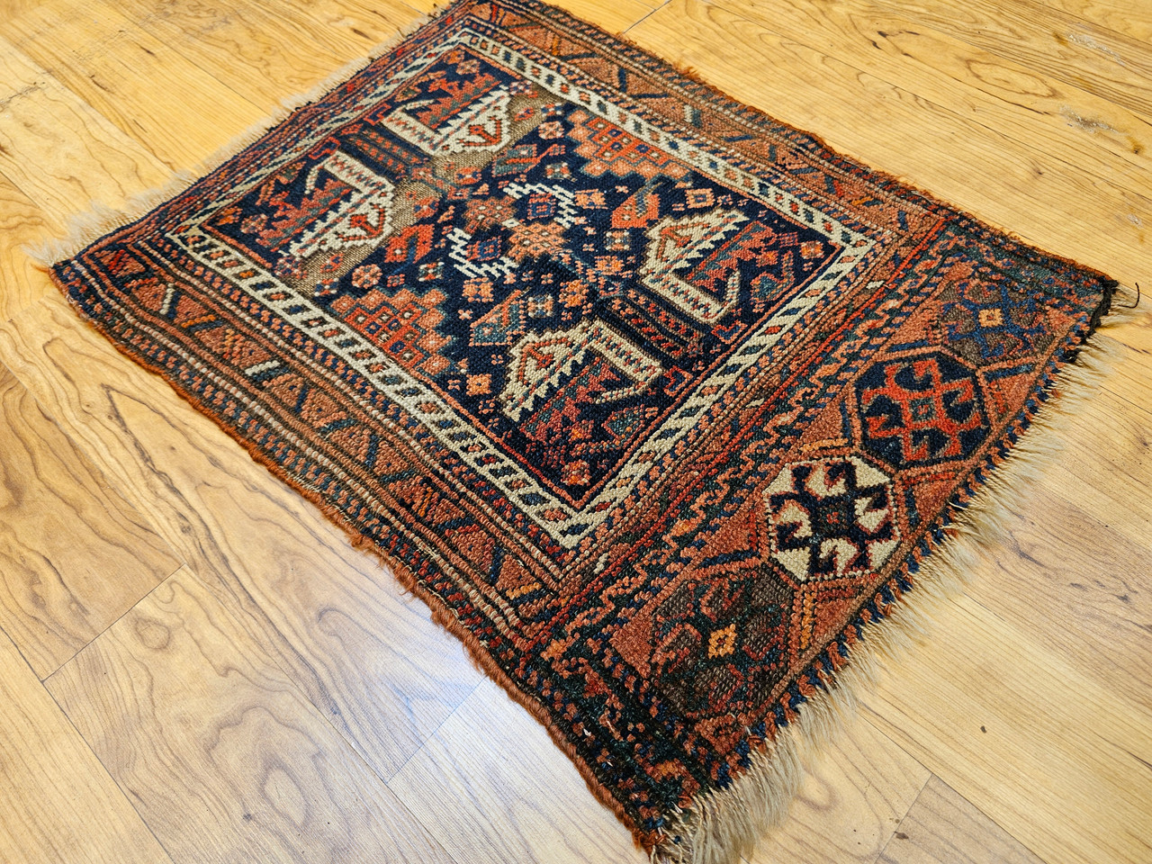 Antique Persian Afshar Tribal Rug | Geometric