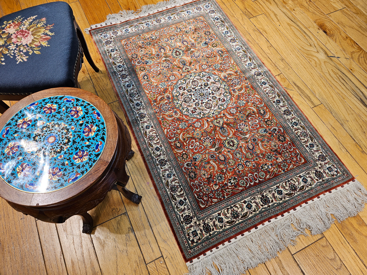 Antique Turkish Silk Hereke | Textile