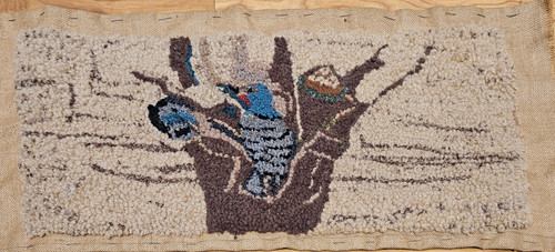 Vintage Hand Hooked Rug | Handwoven