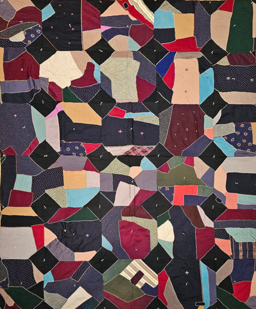 Vintage American Crazy Quilt | Handwoven