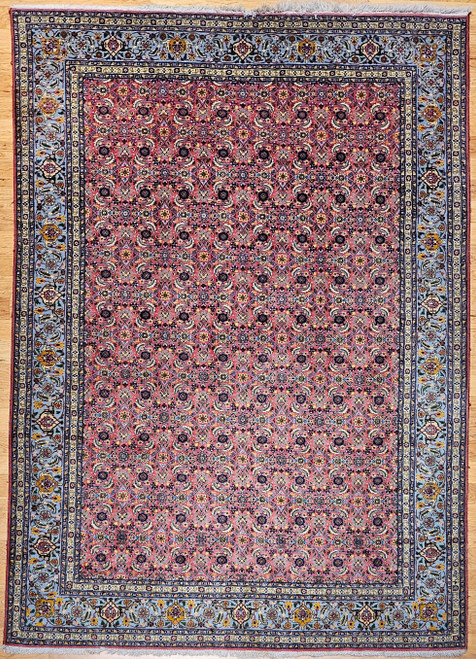 Vintage Persian Tabriz Rug 7x10 | Plum Herati