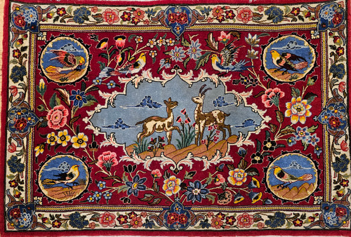 Antique Persian Tabriz Pictorial | Rug