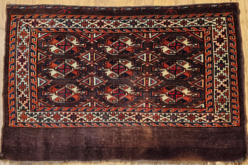 Antique Turkmen Yomut Chuval | Textile