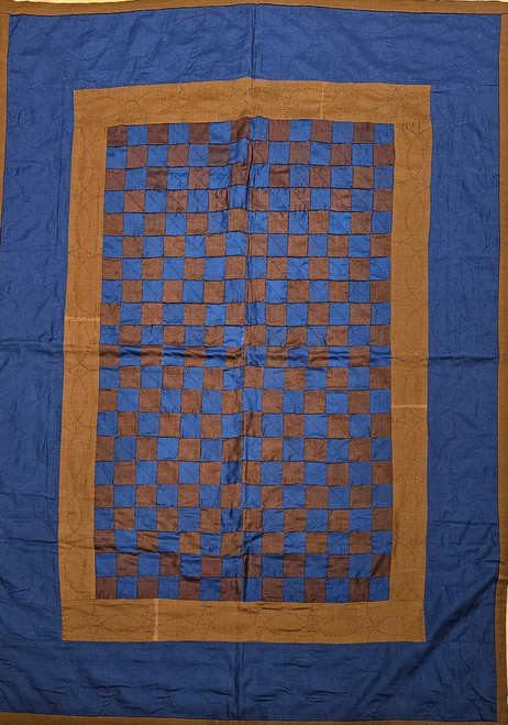 Vintage American Amish Hand-Crafted “One Patch” Crib Quilt,  The Persian knot Gallery, SKU 2235