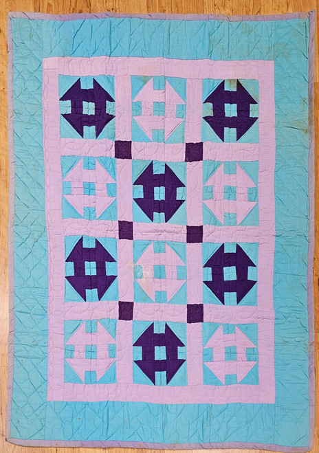 Vintage American Amish Quilt | Handwoven