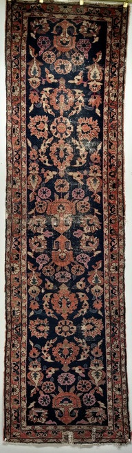 19th century Persian Lilian runner from the Sarouk region of Western Persia,  2’ 4” x 8’ 9”,  4th Quarter of the 1800s, The Persian Knot Gallery, SKU 1112