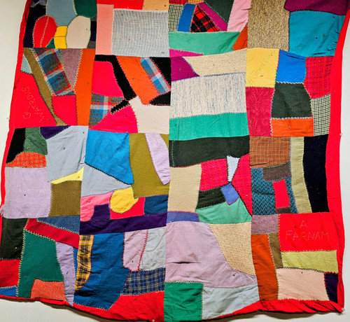 Vintage American Crazy Quilt | Handwoven
