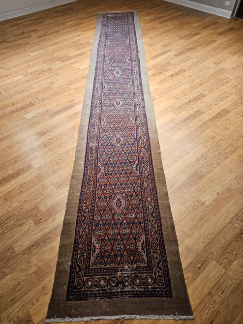 19th Century Persian Serab Camelhair Runner in All Over Pattern, The Persian Knot Gallery, SKU: 2318