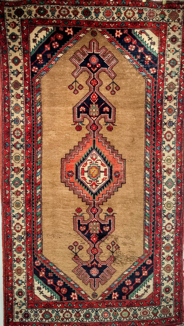 Antique Persian Camelhair Malayer | Rug