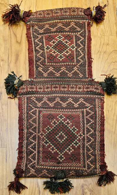 Antique Persian Salt Bag | Tribal Woven Textile