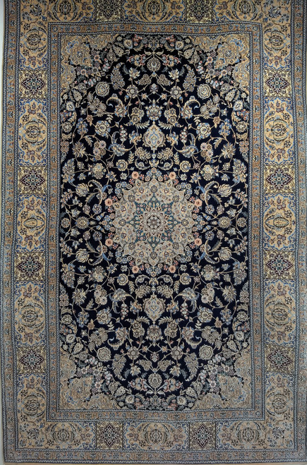 Handwoven Persian Nain Rug Handwoven Persian Nain Rug