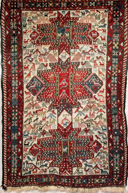 Antique Caucasian Shirvan Soumak | Flatweave