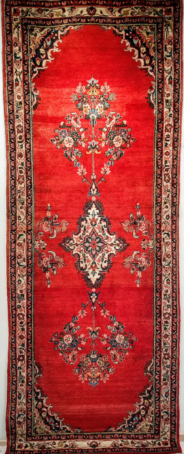 Antique Persian Hamadan Rug 2x6 | Village Geometric