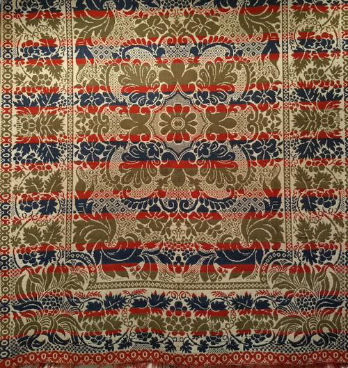 19th Century Handwoven Pennsylvania Jacquard Coverlet, The Persian Knot Gallery, SKU 1584