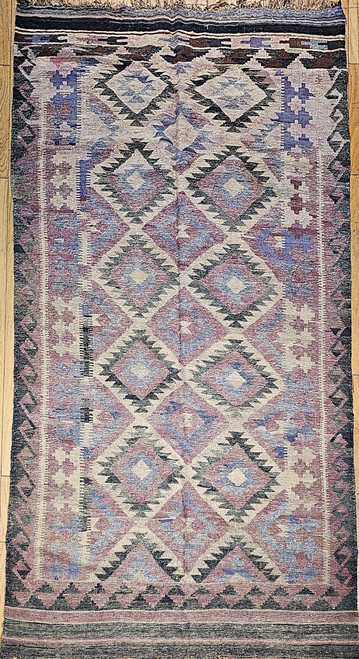 Vintage Turkish Kilim 5x10 | Geometric Flatweave