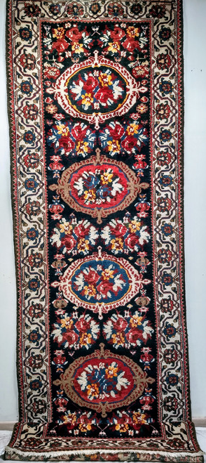 Antique Persian Bakhtiari Rug 2x6 | Garden Design