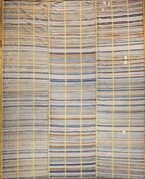 Antique Amish Rag Rug 10x14 | Room Size 19th Century
