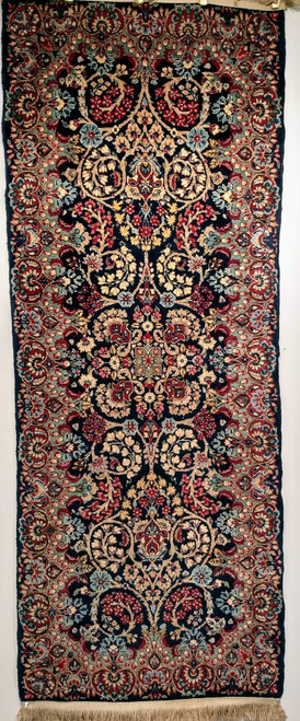 Antique Persian Kerman Rug 2x6 | Floral City Weave