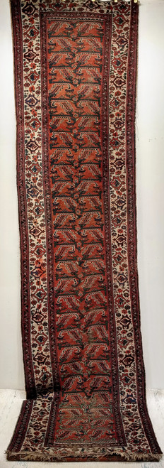 Antique Persian Malayer Runner 3x16 | Tree Branch