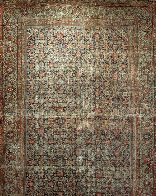 Antique Farahan Rug 7x12 | Pistachio Border