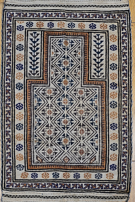 Vintage Baluch 2x4 | Handwoven Antique Textile