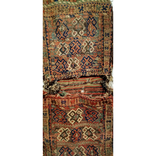 Shahsavan Soumak Saddlebags 1469, 1’ 10” x 4’ 1”, 4th Quarter of the 1800s, NW Persia