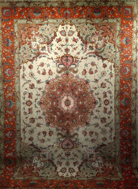 Antique Persian Tabriz Rug 6x9 | Fine City Weave