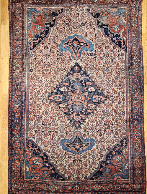 Antique Persian Bidjar Rug 6x9 | Durable Village Weave