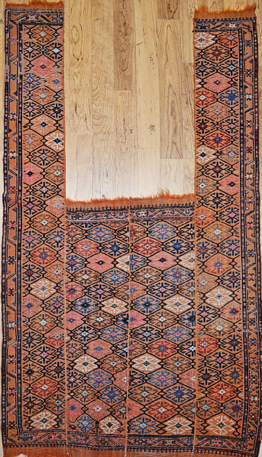 Antique Caucasian Soumak Horse Blanket | Wall Hanging