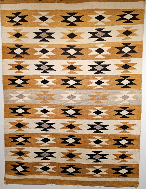 Vintage Navajo Chinle Revival Rug, Handwoven Wool, Earth Tones, The Persian Knot Gallery, SKU 1505